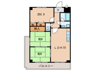 ロイヤルメゾン藤ケ丘の物件間取画像